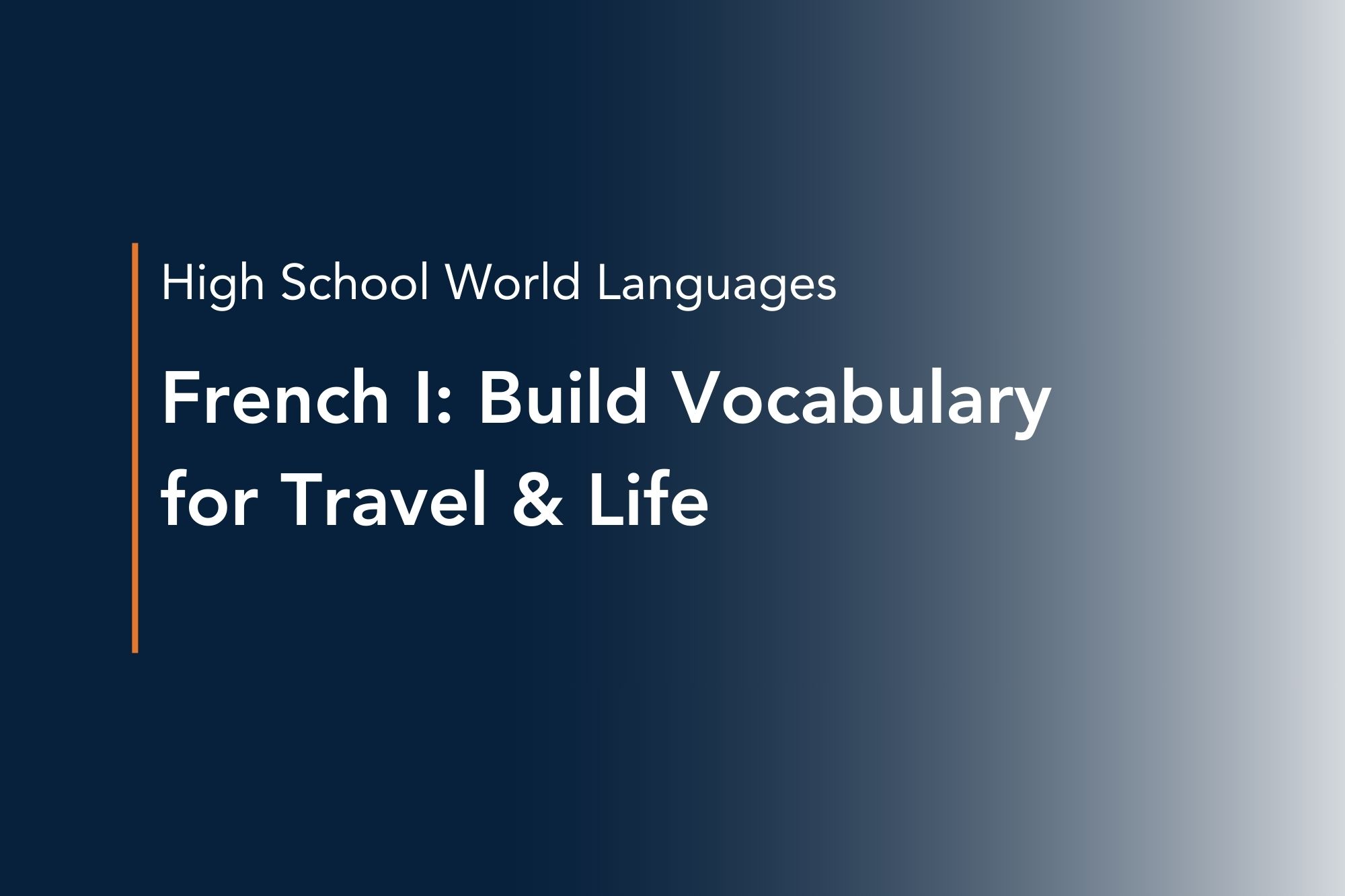 french i build vocabulary for travel & life